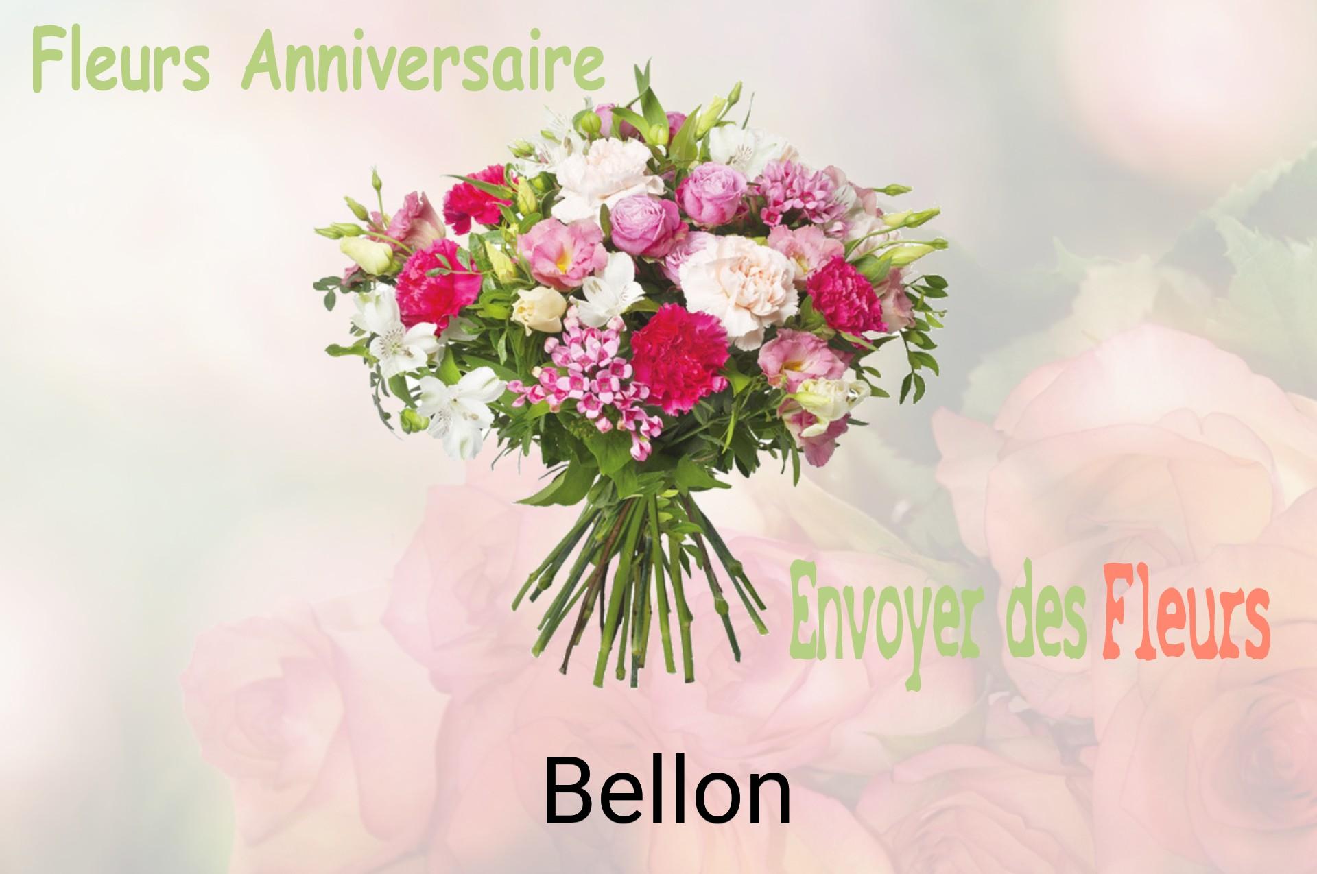 Bouquet de fleurs d’anniversaire livré à Bellon