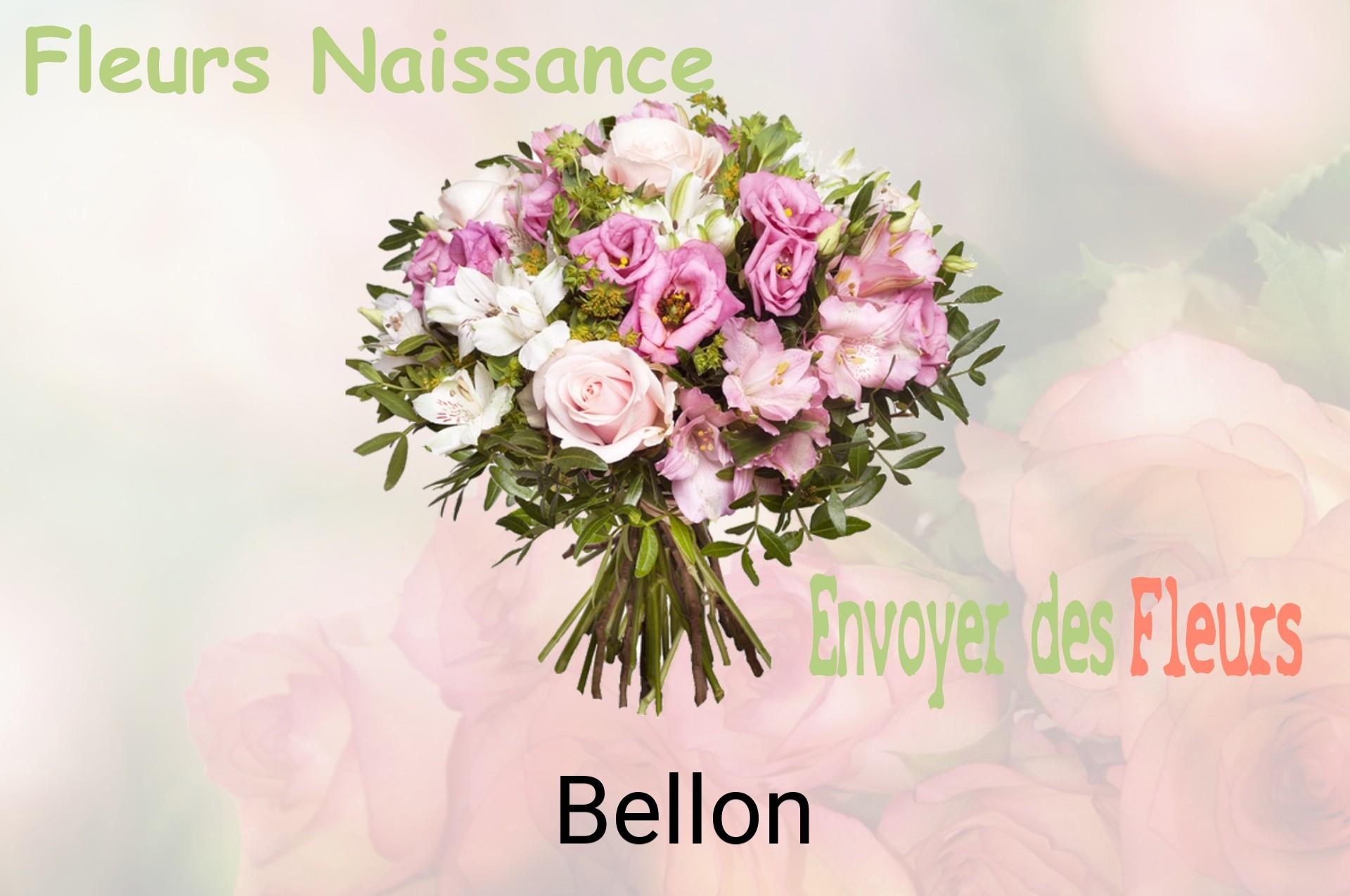 Bouquet de fleurs de naissance livré à Bellon
